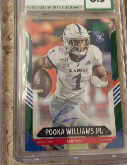 2021 Panini Score #378 Pooka Williams Jr. — front