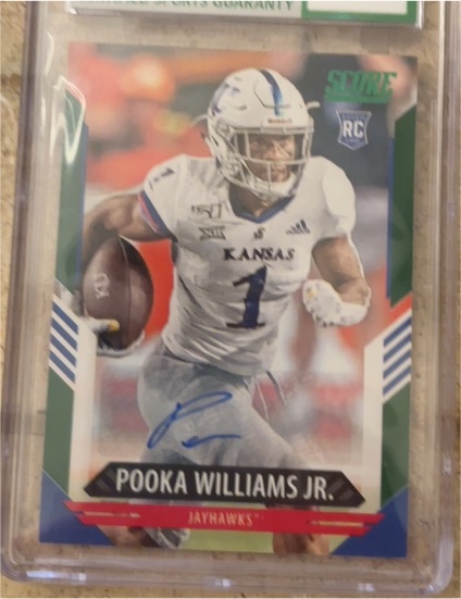 2021 Panini Score #378 Pooka Williams Jr. — front
