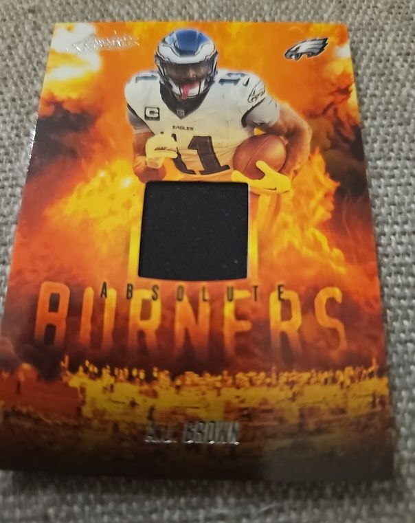 2025 Panini Absolute #ABU-AJB A.J. Brown Absolute Burners Patch — front