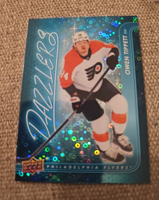 2024-25 Upper Deck Series 2 Dazzlers Blue #DZ-80 Owen Tippett — front