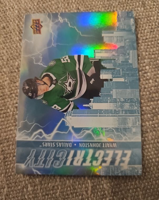 2024-25 Upper Deck Series 2 #EC-21 Wyatt Johnston Electricity — front