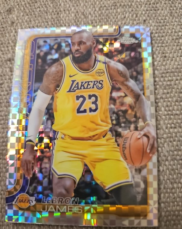 2025-26 Topps Chrome #127 LeBron James X-Fractor — front