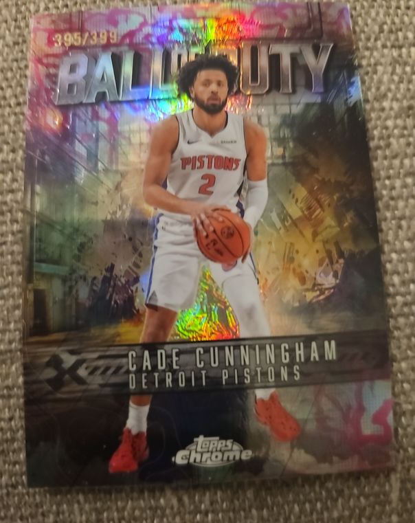 2025-26 Topps Chrome #BD-11 Cade Cunningham Ball of Duty — front