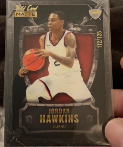 2022 Wild Card Matte Weekend Warrior #WW-47 Jordan Hawkins — front