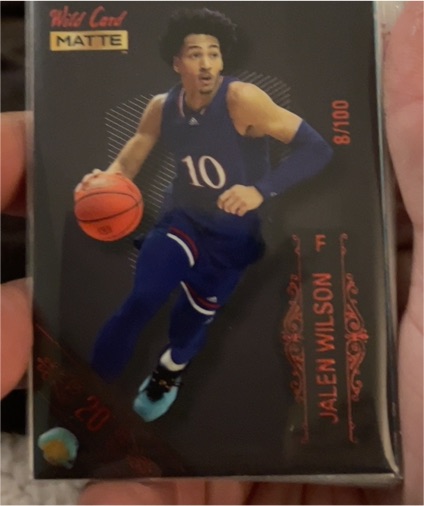 2022 Wild Card Matte #MB-32 Jalen Wilson — front