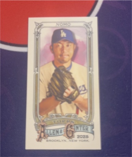 2025 Topps Allen & Ginter #306 Hideo Nomo Mini — front