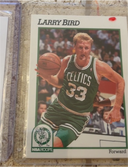 1991-92 Hoops #9 Larry Bird — front
