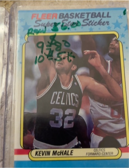 1988-89 Fleer Stickers #9 Kevin McHale — front
