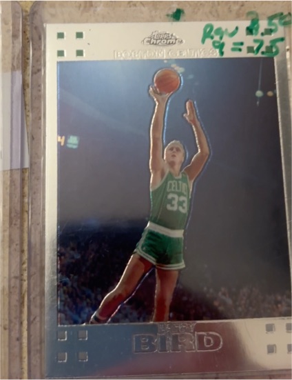 2007-08 Topps Chrome #105 Larry Bird — front