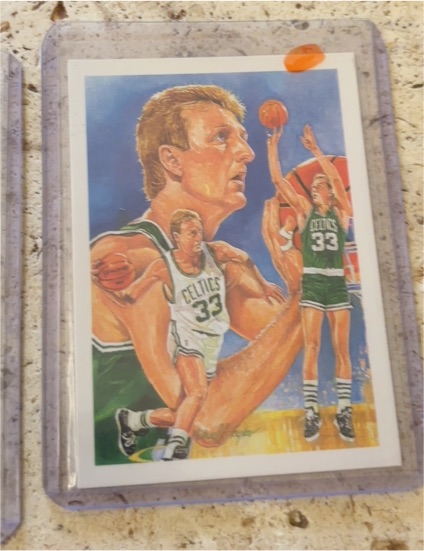 1990-91 Hoops #356 Larry Bird — front