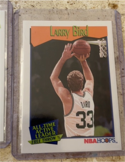 1991-92 Hoops #532 Larry Bird — front