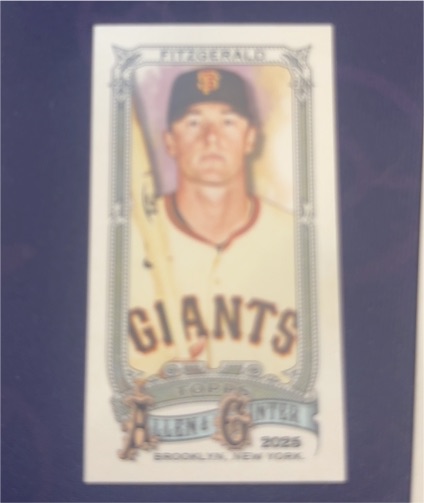 2025 Topps Allen & Ginter Mini #202 Tim Fitzgerald — front