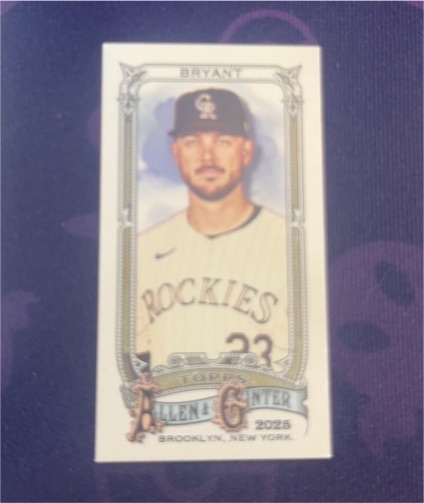 2025 Topps Allen & Ginter #49 Kris Bryant — front