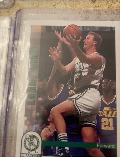 1992-93 Hoops #10 Larry Bird — front