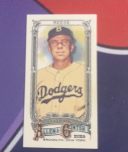 2025 Topps Allen & Ginter Mini #340 Pee Wee Reese — front