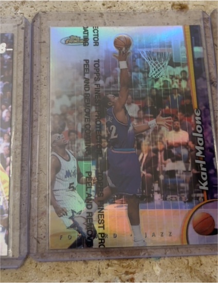 1998-99 Topps Finest #210 Karl Malone — front