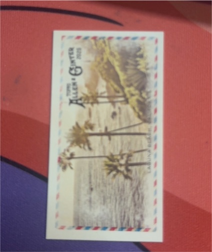 2025 Topps Allen & Ginter #BI-24 Pfeiffer Beach, Big Sur Beachin' It Mini card — front