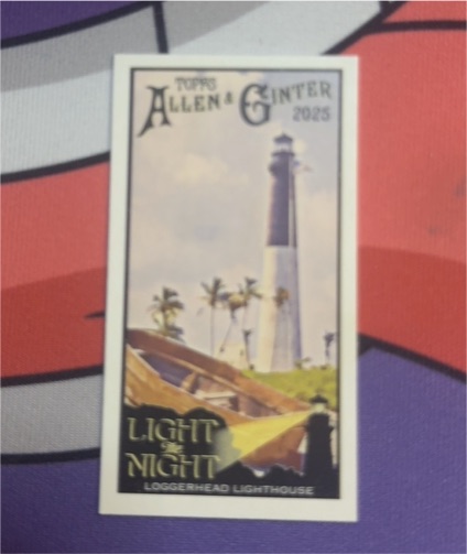 2025 Topps Allen & Ginter Mini Light The Night #LTN-11 Loggerhead Lighthouse — front