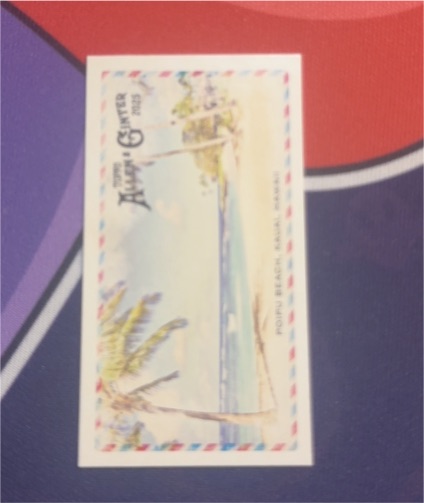 2025 Topps Allen & Ginter Mini Beachin' It Poipu Beach Kauai Hawaii #BI-16 — front