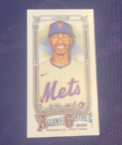 2025 Topps Allen & Ginter Mini #110 Francisco Lindor — front