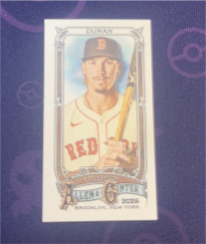2025 Topps Allen & Ginter Mini #154 Jarren Duran — front