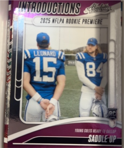 2025 Panini Absolute Introductions #I-RLD Riley Leonard & Tyler Warren — front