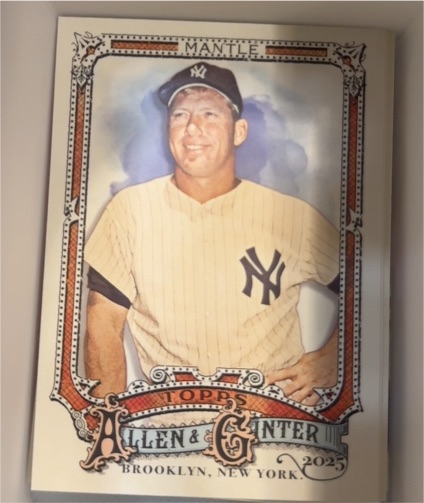 2025 Topps Allen & Ginter #19 Mickey Mantle — front