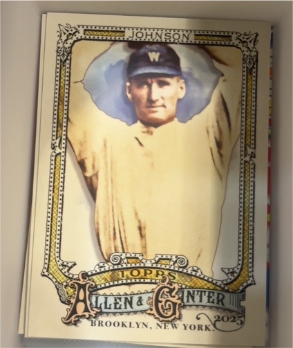 2025 Topps Allen & Ginter #332 Walter Johnson — front