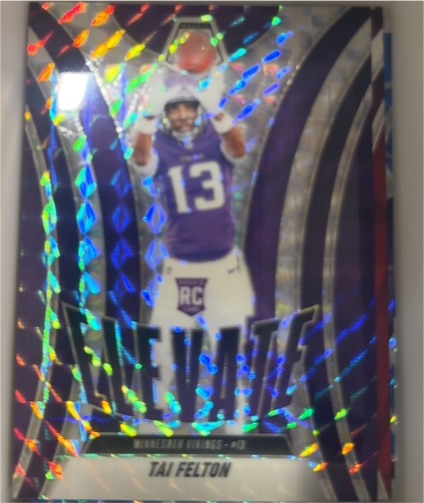 2025 Panini Mosaic #5 Tai Felton Elevate Mosaic Orange Fluorescent — front