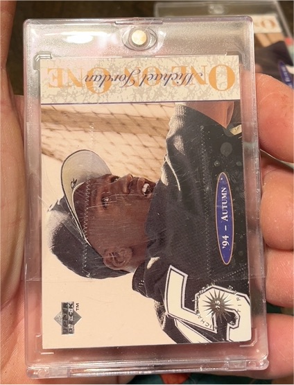 1995 Upper Deck One on One #9 Michael Jordan — front