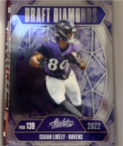 2022 Panini Absolute Draft Diamonds #DD-ILY Isaiah Likely — front