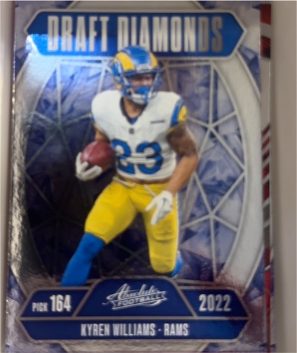 2022 Panini Absolute Draft Diamonds #DD-KWS Kyren Williams — front