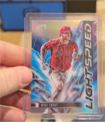 2025 Topps Chrome Cosmic #LS-14 Mike Trout — front