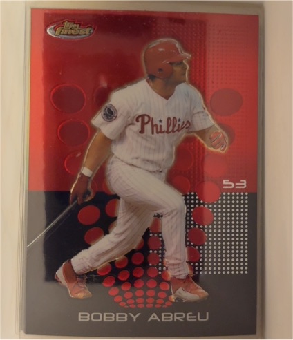 2004 Topps Finest #53 Bobby Abreu — front