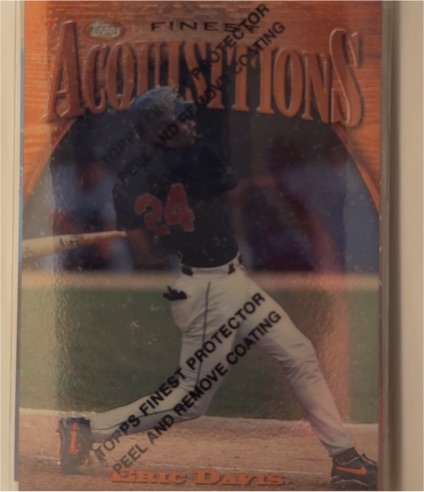 1997 Topps Finest Acquisitions #260 Eric Davis — front