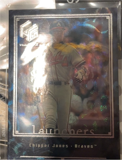 1999 Upper Deck HoloGrFX Launchers #L9 Chipper Jones — front