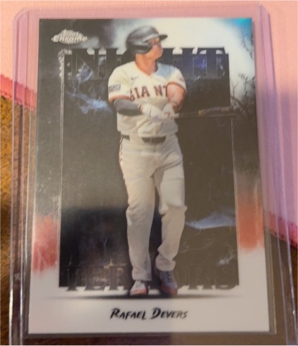 2025 Topps Chrome Update #NT-22 Rafael Devers Night Terrors — front