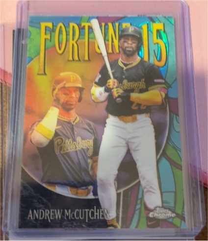 2025 Topps Chrome Update #F15-17 Andrew McCutchen Fortune 15 — front
