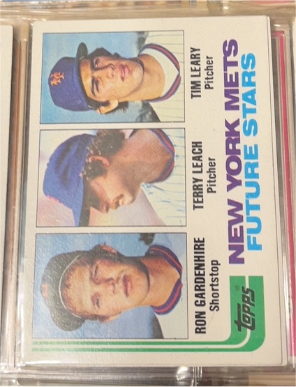 1982 Topps #623 Mets Future Stars Ron Gardenhire Terry Leach Tim Leary — front