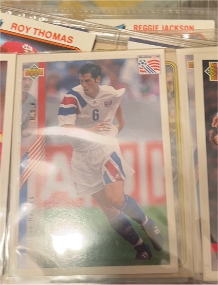 1994 Upper Deck World Cup #8 John Harkes — front