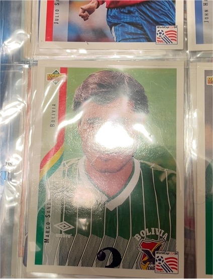 1994 Upper Deck World Cup #181 Marco Sandy — front