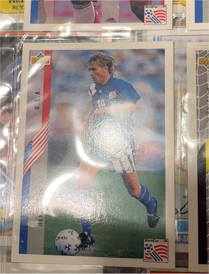 1994 Upper Deck World Cup #12 John Harkes — front