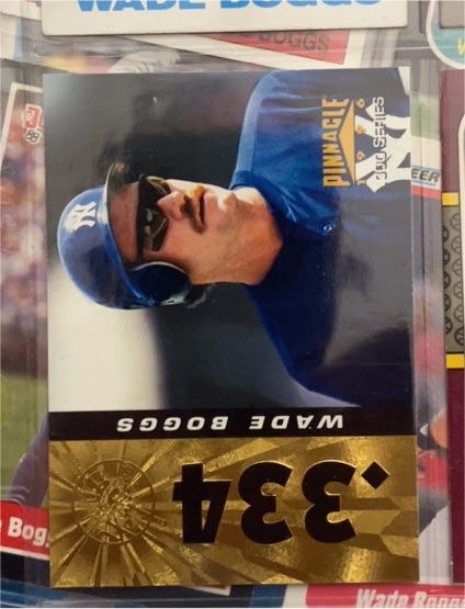 1996 Pinnacle #334 Wade Boggs — front