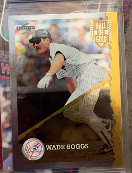 1995 Score #HG96 Wade Boggs Hall of Gold — front