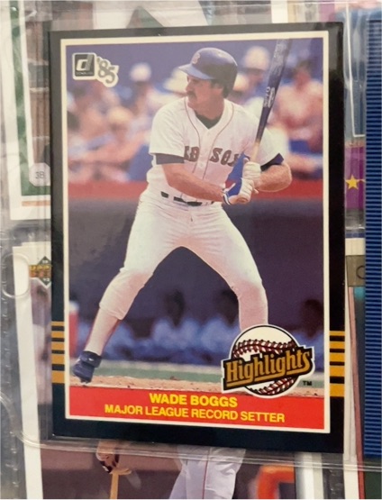 1985 Donruss Highlights #49 Wade Boggs — front