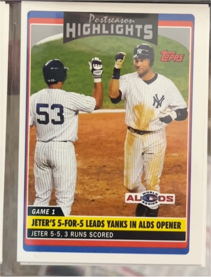 2006 Topps Update Postseason Highlights #UH183 Derek Jeter — front
