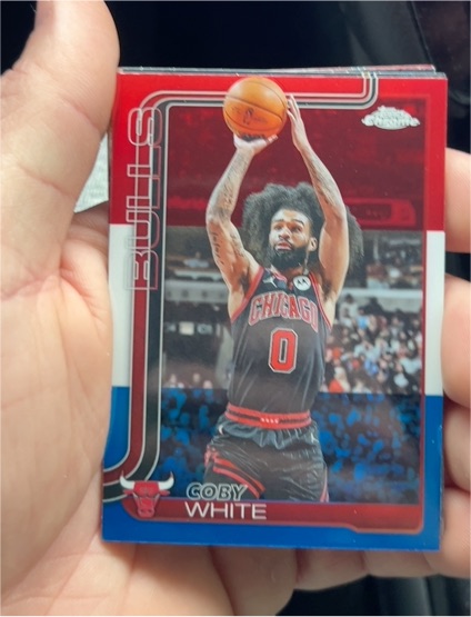 2025-26 Topps #36 Coby White — front