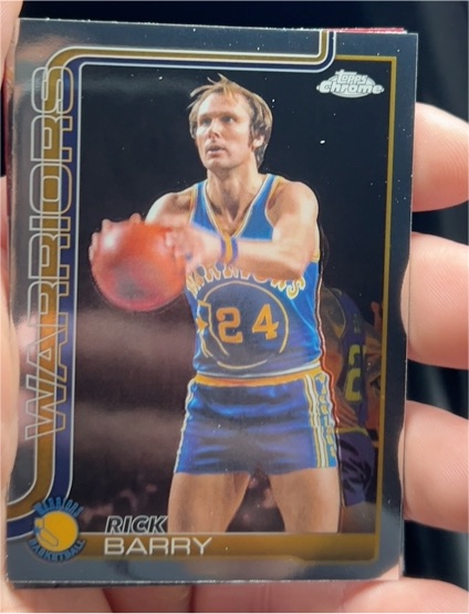 2025-26 Topps Chrome #249 Rick Barry Golden State Warriors — front