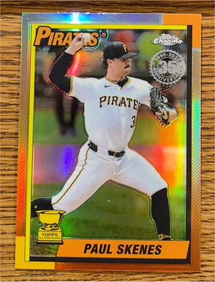 2025 Topps Chrome 1990 Paul Skenes #90CB-13 — front