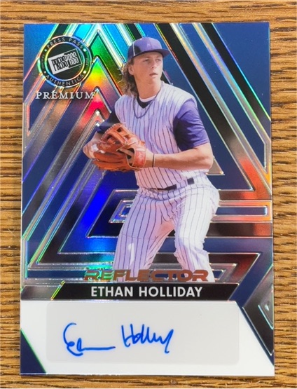 2024 Press Pass Premium Ethan Holliday Reflector Auto — front